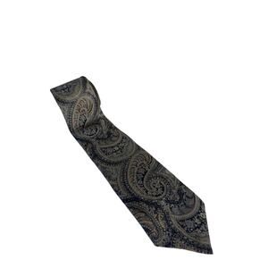 Vtg 70s Damon Silk 100% Italian Silk Paisley Tie 3”